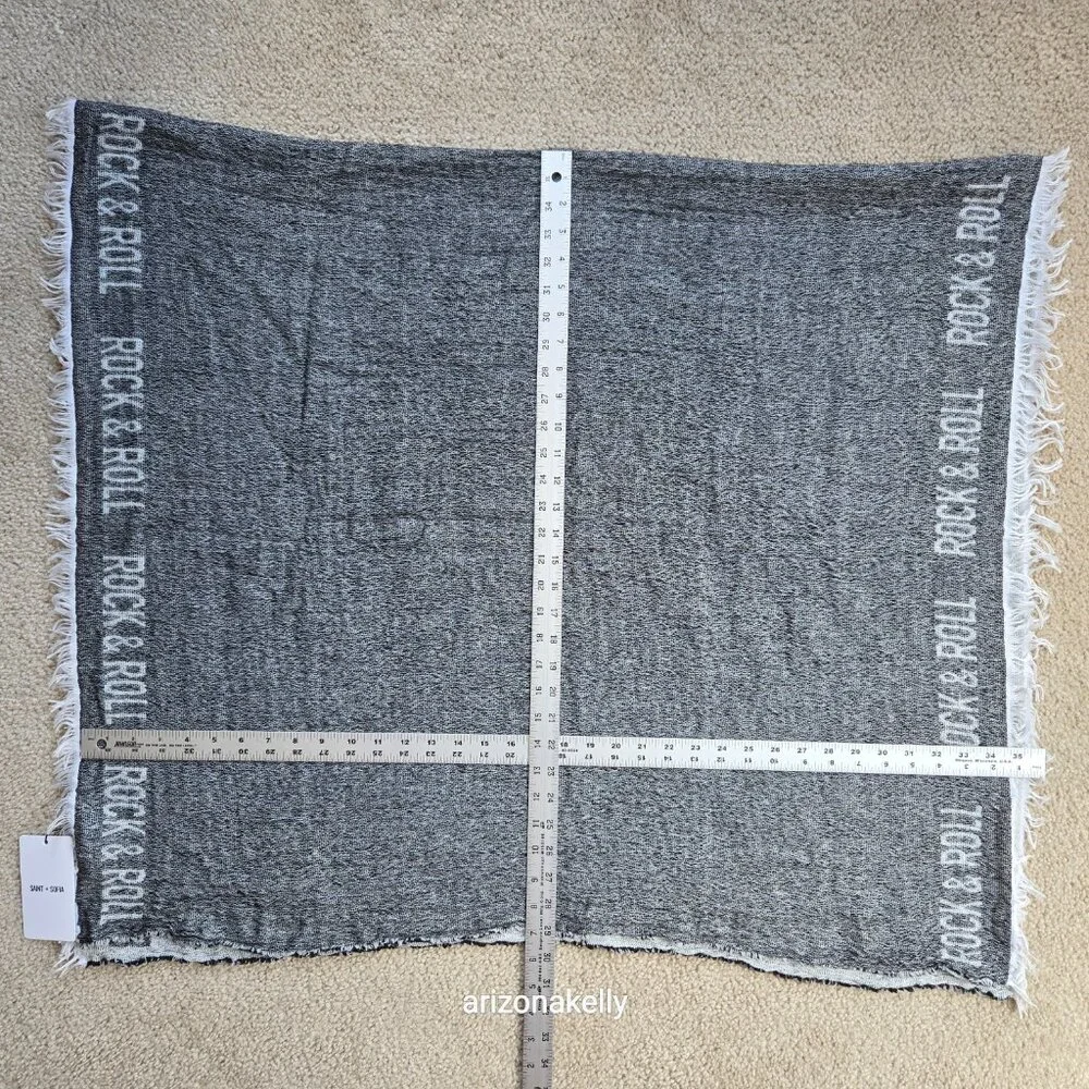 NWT Saint + Sofia Rock & Roll Scarf Wool Blend - Picture 5 of 10